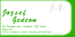 jozsef gedeon business card